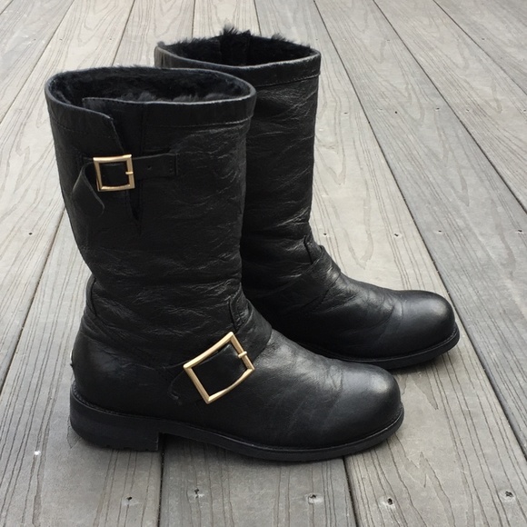 Jimmy Choo  Biker  Boots - Picture 1 of 8